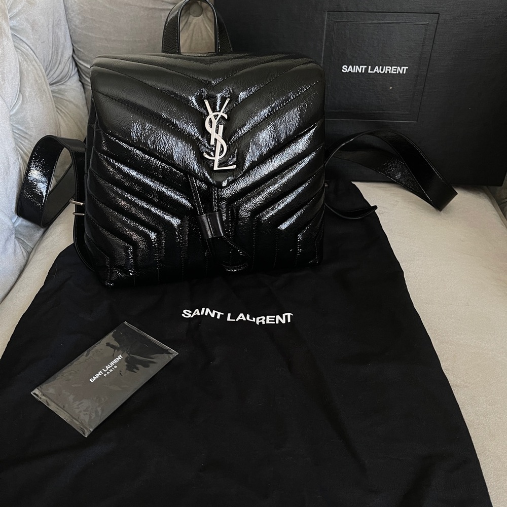 ****SOLD***YSL SAINT LAURENT LOULOU BACKPACK BLACK
